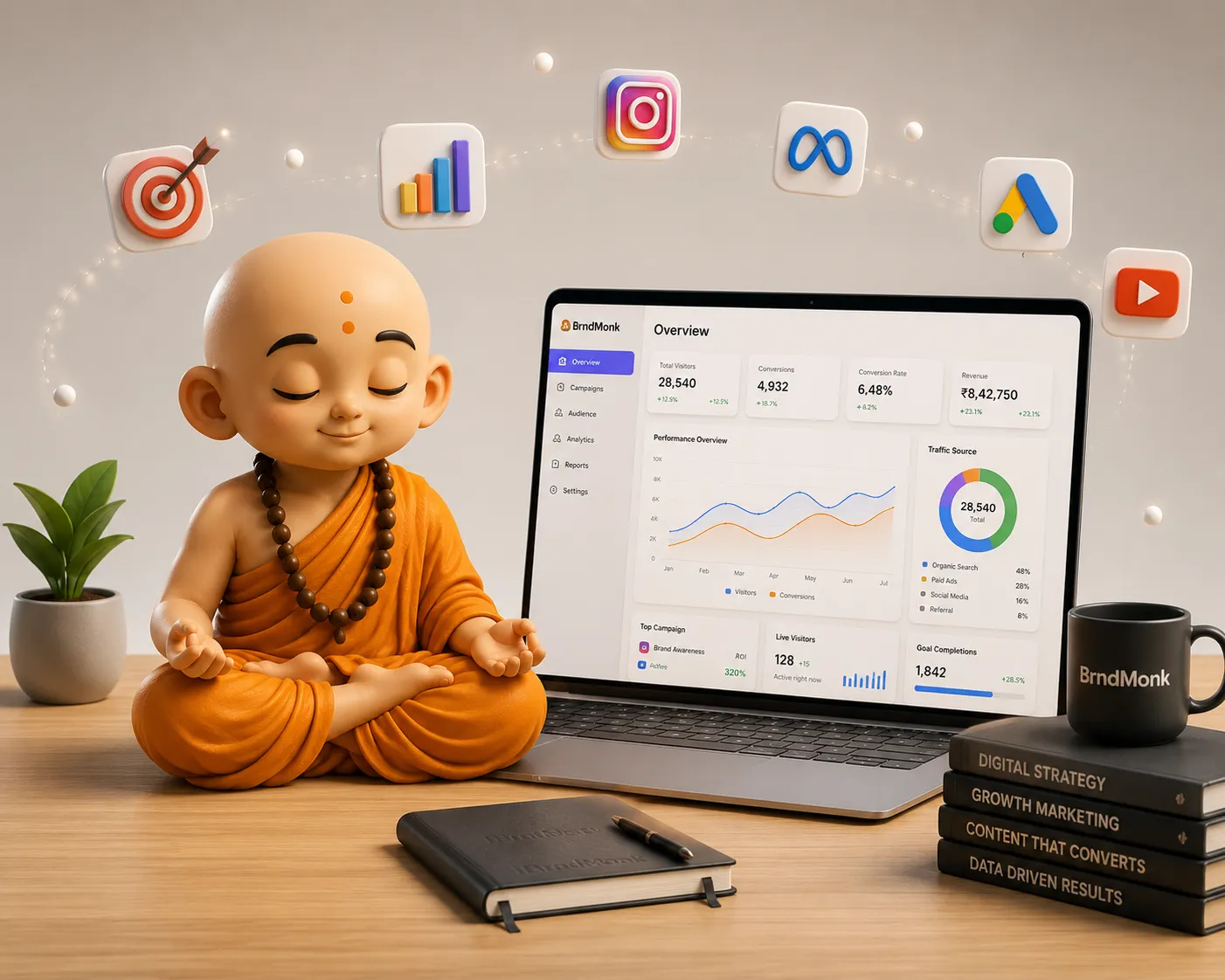 BrndMonk digital marketing visualization